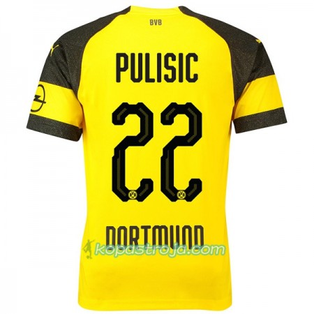 Billiga Fotbollströjor Borussia Dortmund Pulisic 22 Hemma tröja 2018/19 Kortärmad